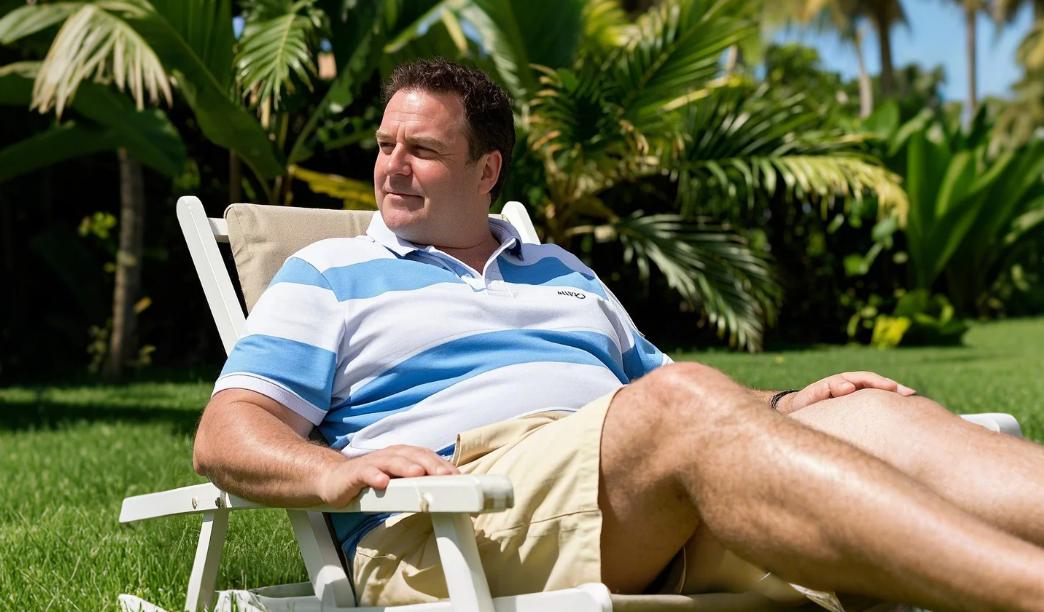 Stylish big men’s short set for 2025 summer trend