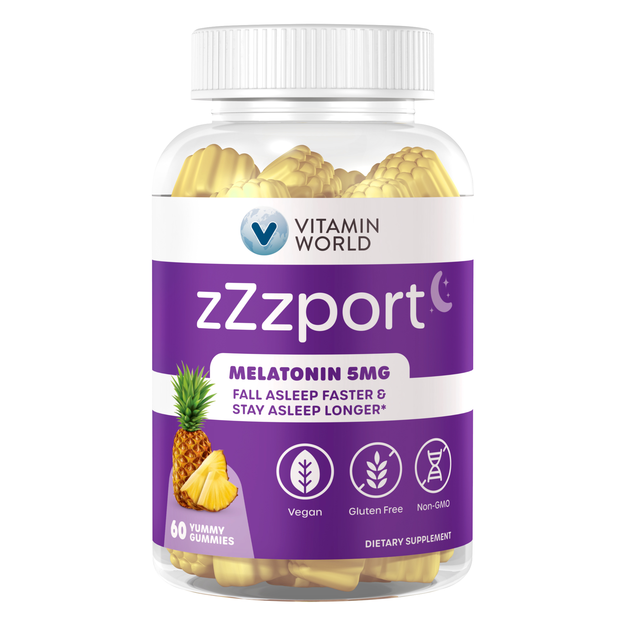 zZzPort Sleep Support Melatonin Gummies PHARMVISTA GUMMY