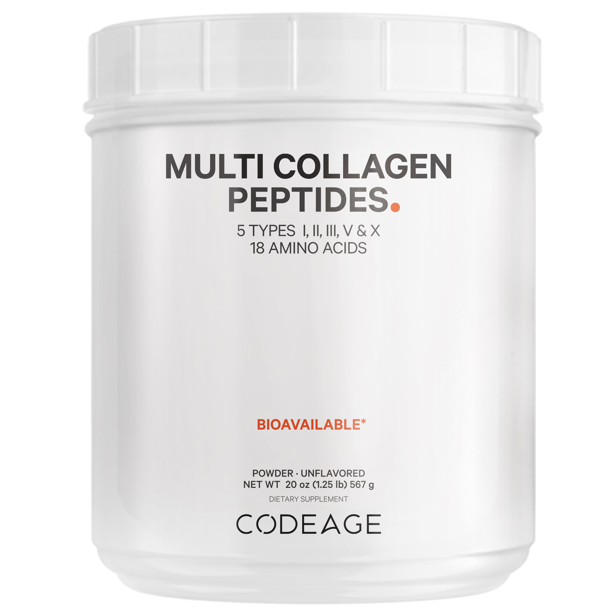 Multi Collagen Peptides Powder CODEAGE LLC