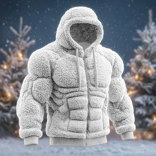 3D Print Christmas Ugly Sweater Unisex Black Ugly Fleece Hoodies