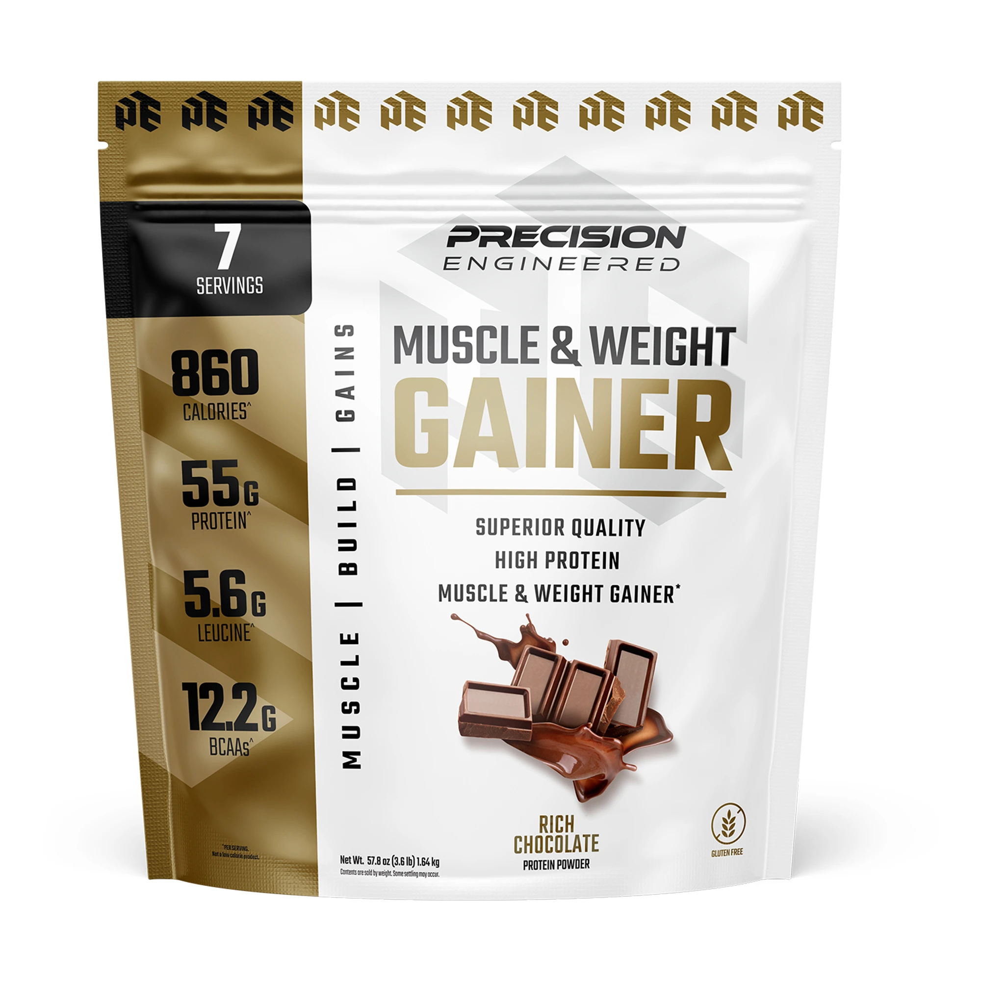 Muscle & Weight Gainer - Rich Chocolate (7 Servings) NUTRIVO
