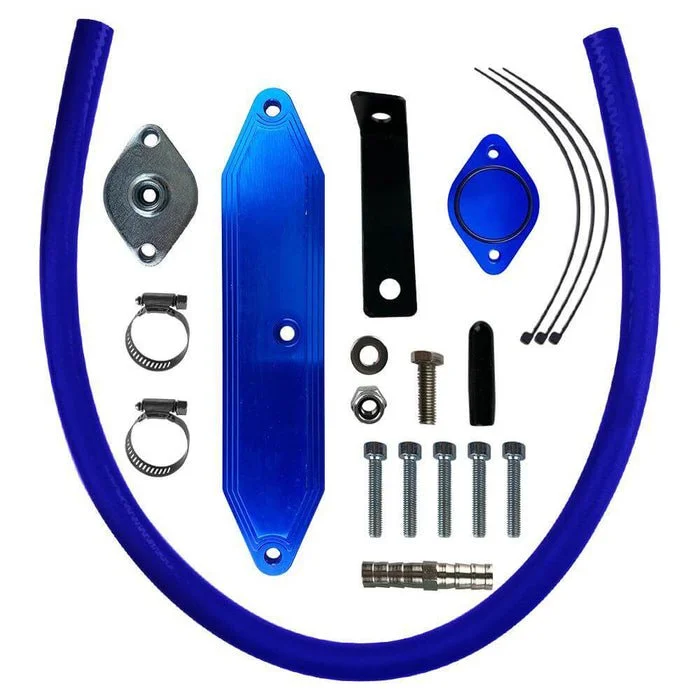 6.7 EGR Delete Kit For 2011-2019 F250 F350 6.7L EGR Cooler Delete Kit Powerstroke Diesel, Blue