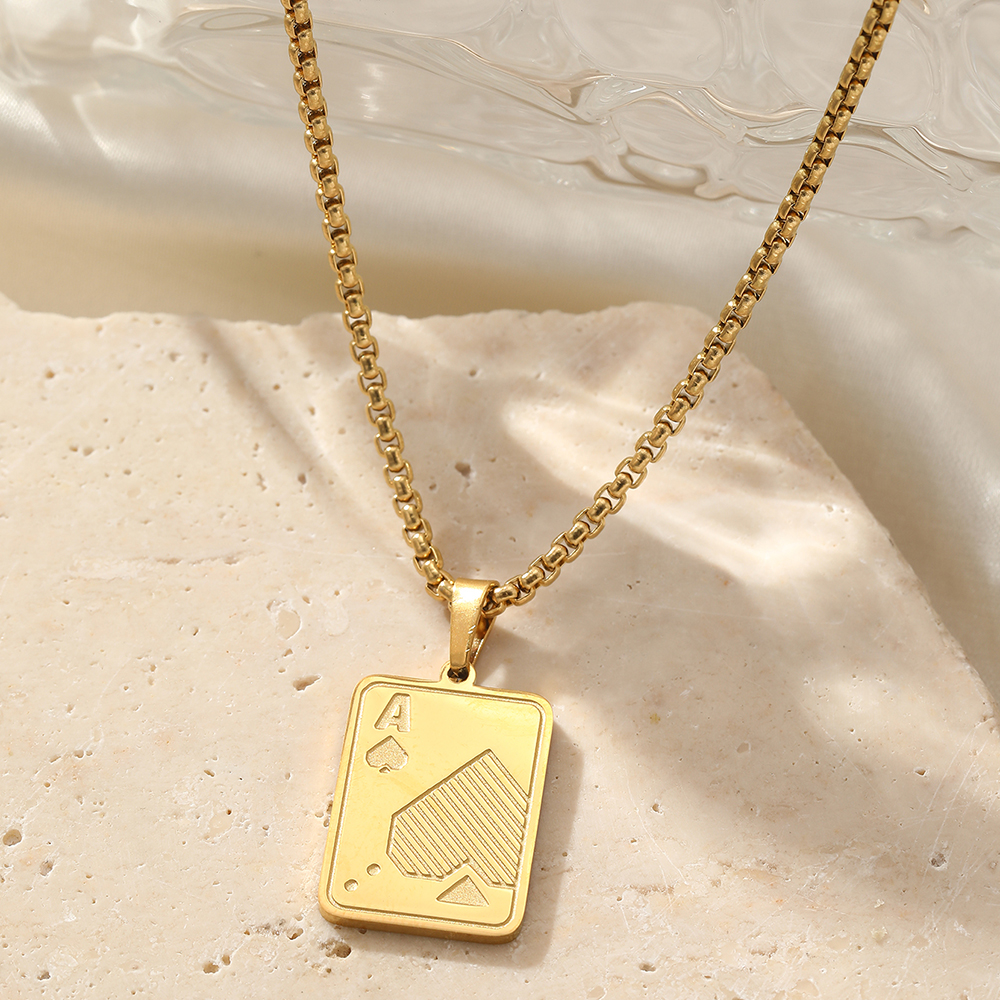 Stainless Steel Necklaces Hippie Dollar Sign Hanging Pendant Necklace Chic Design Chain Necklaces For Women Jewerlry Luxurious gold