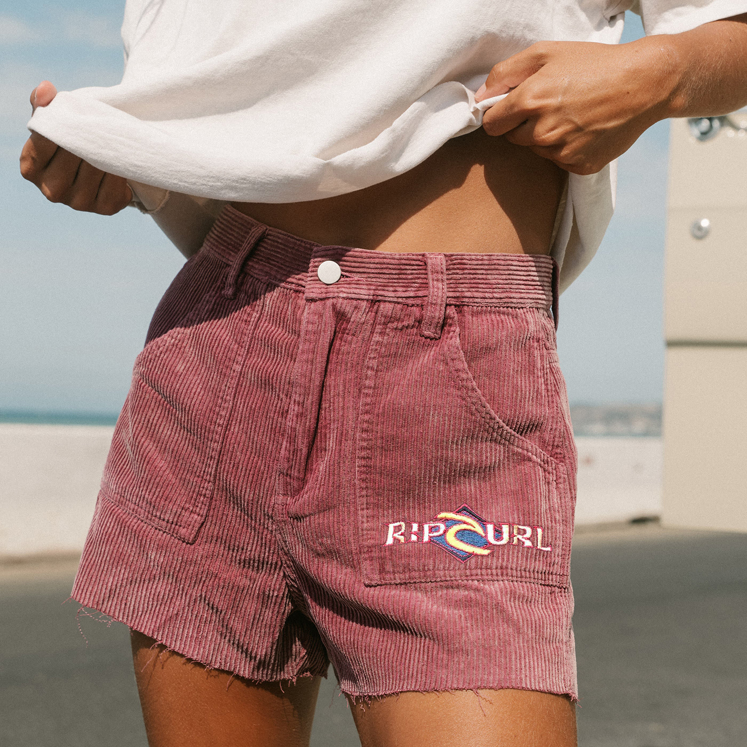 Relaxed Vintage Print Board Shorts