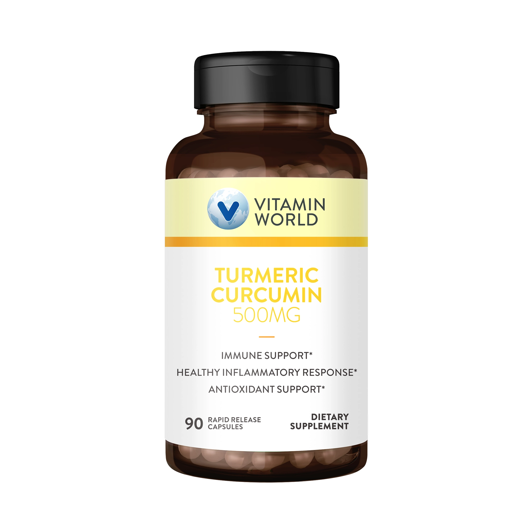 Turmeric Curcumin 500MG 90 Rapid Release Capsules ROBINSON PHARMA