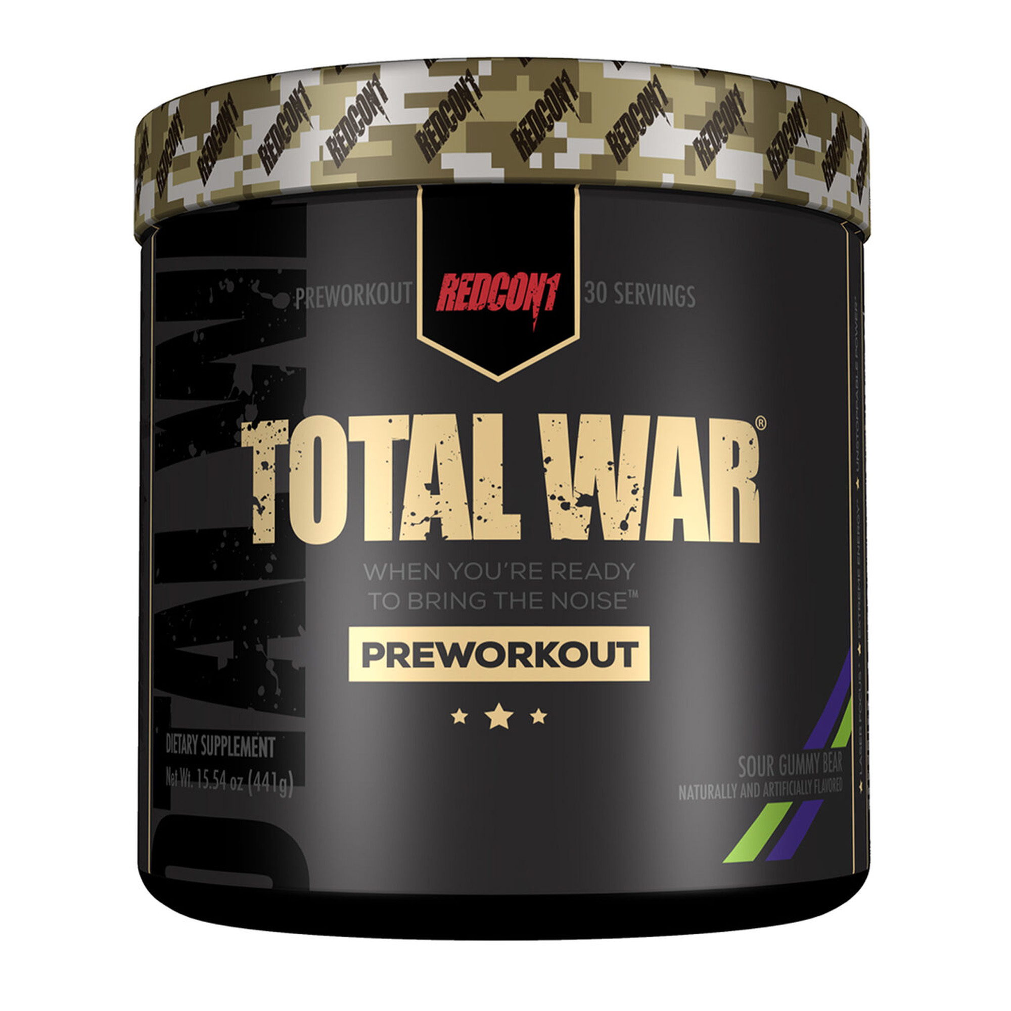 Total War Sour Gummy Bear Pre-Workout Powder REDCON1