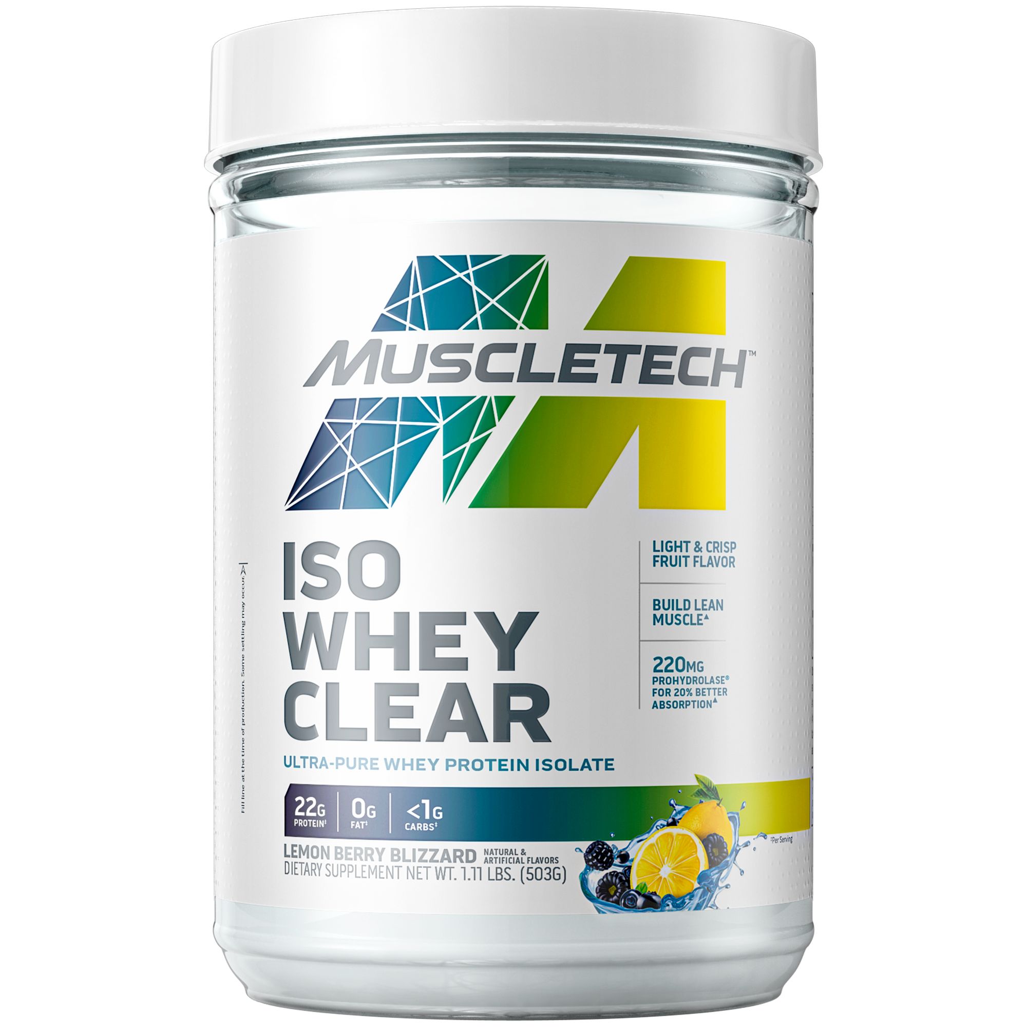 Iso Whey Clear Ultra-Pure Protein Isolate Lemon Berry IOVATE