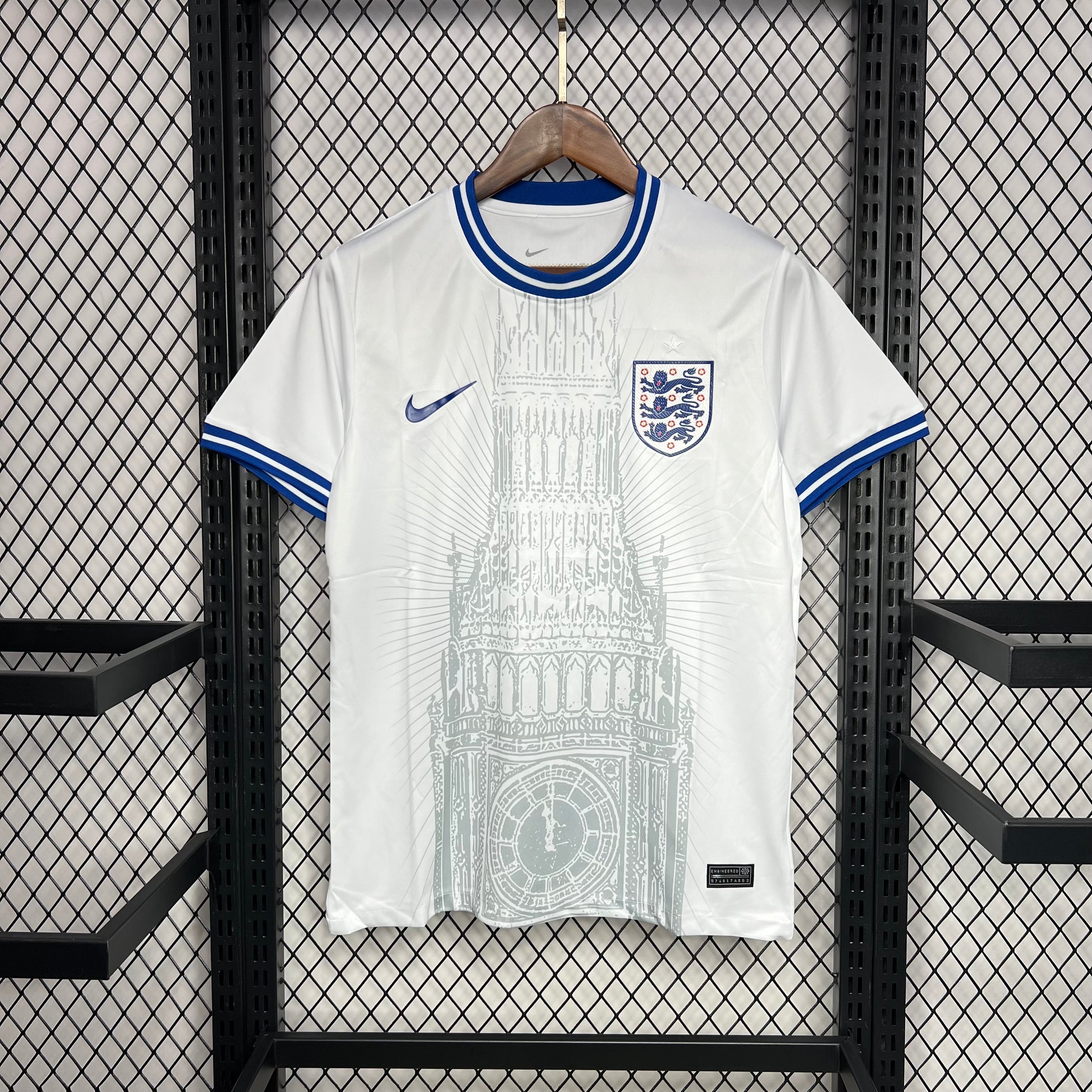 Maillot Angleterre Domicile 2007-2009 Umbro Taille XL - Signé Par 16 Joueurs