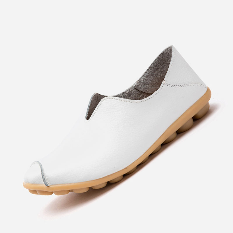 Casual flat heel cow tendon low top shoes shopify Stunahome.com