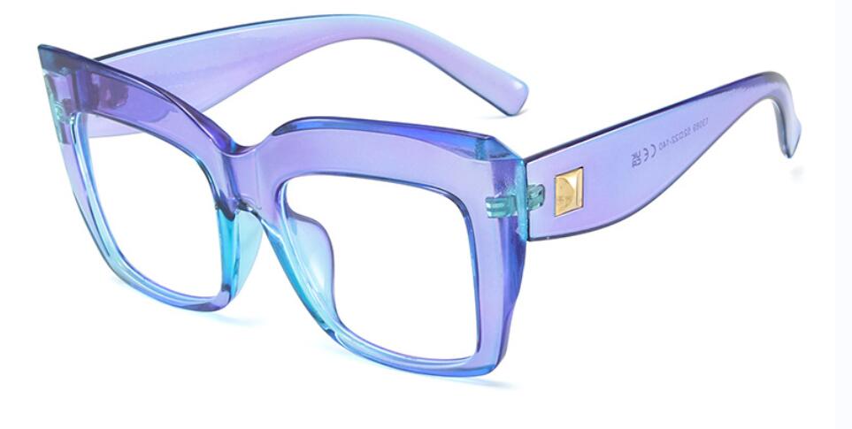 Oversized Black Leopard Blue Light Blocking Reading Glasses