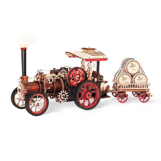 ROKR Steam Engine Mechanical 3D Wooden Puzzle LKA01 | Robotime Online