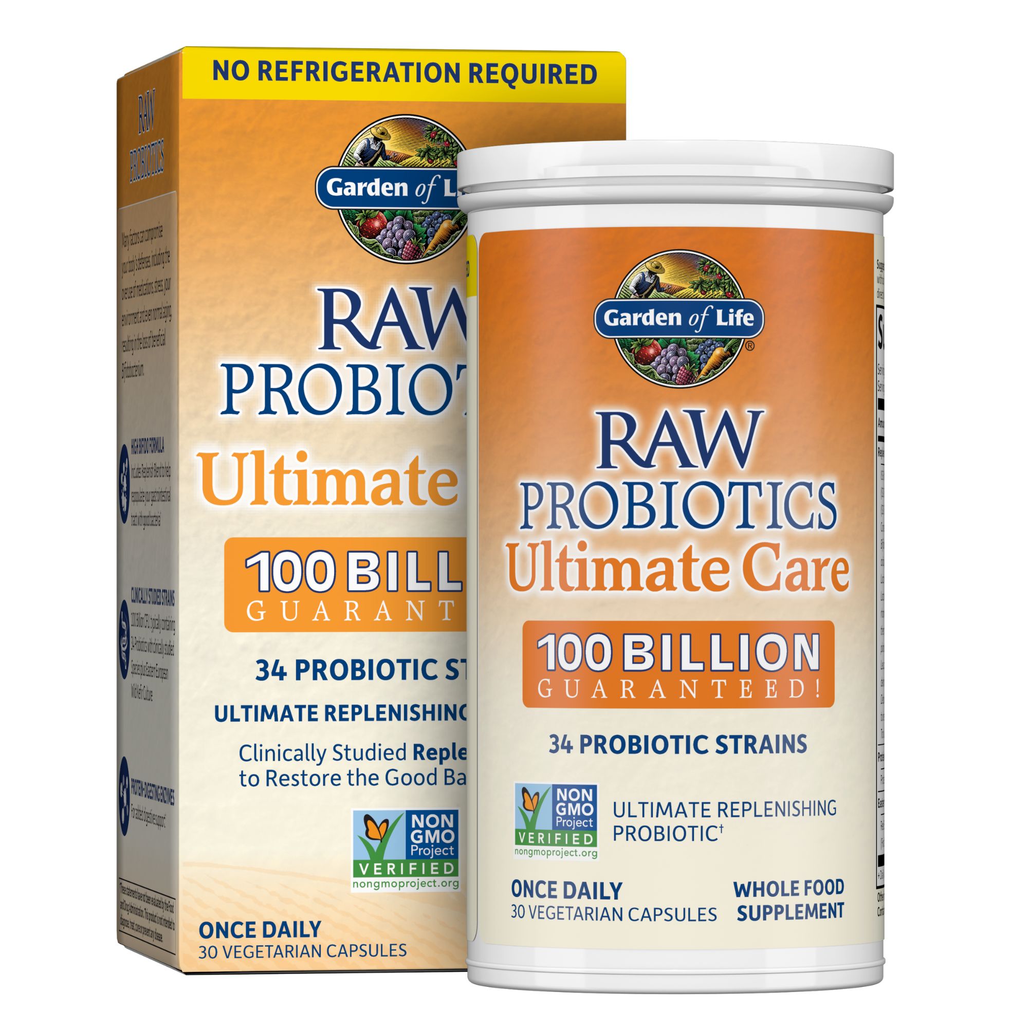 Raw Probiotics Ultimate Care Shelf Stable GARDEN OF LIFE