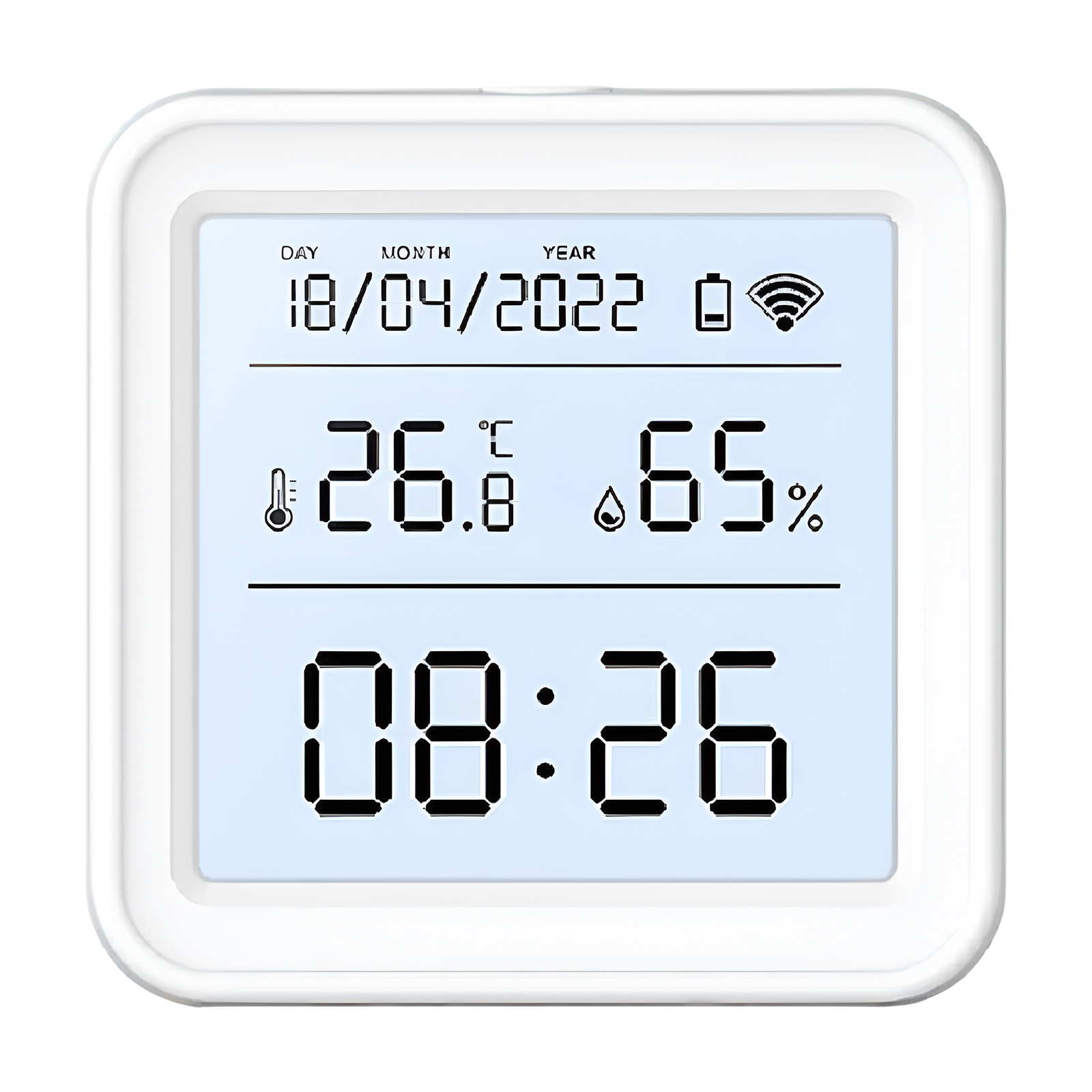 Tuya WiFi Smart Temperature And Humidity Sensor with Buzzer Alarm Indoor  Hygrometer Monitoring For Smart Life Alexa Google Home
