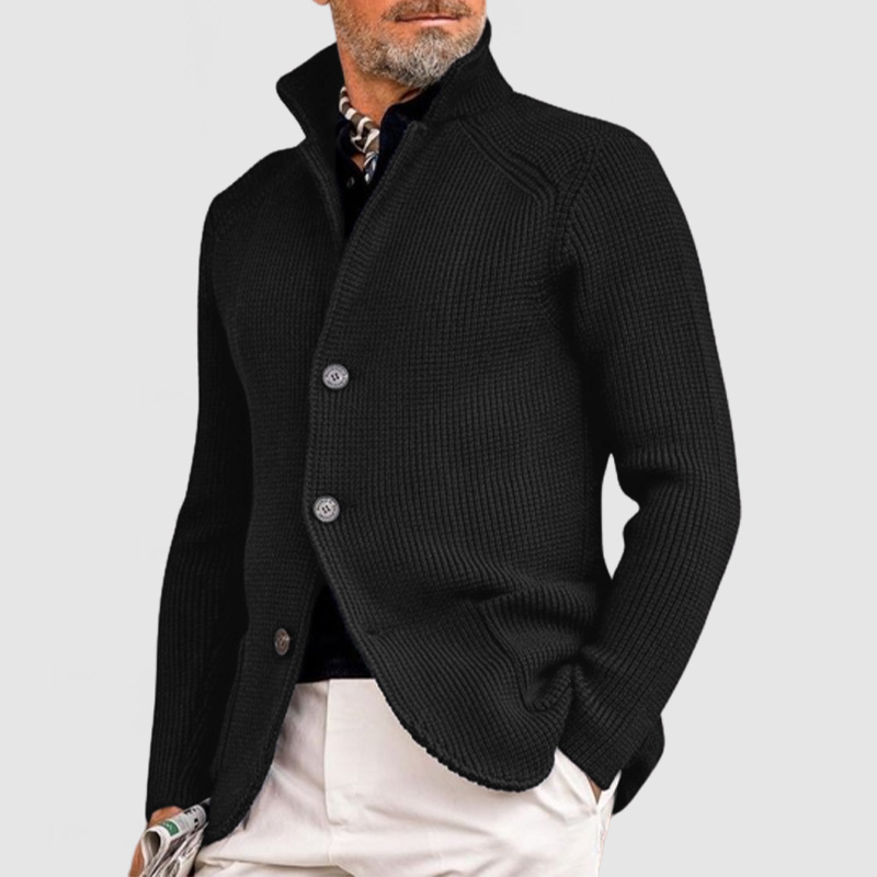 Men's Elegant Lapel Knitted Pocket Jacket（ NEW