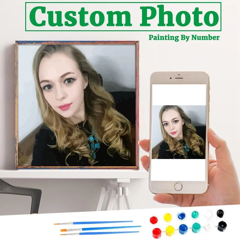 Personality Photo Customized DIY Paint By Numbers Kits