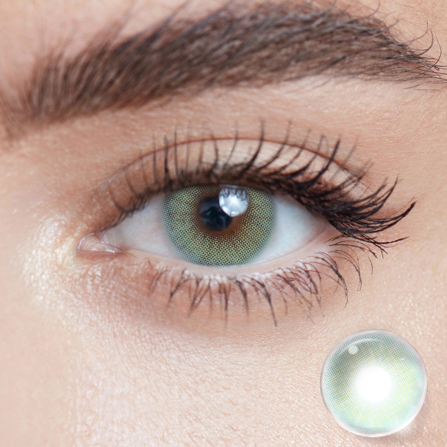Chic Jade Green Colored Contacts
