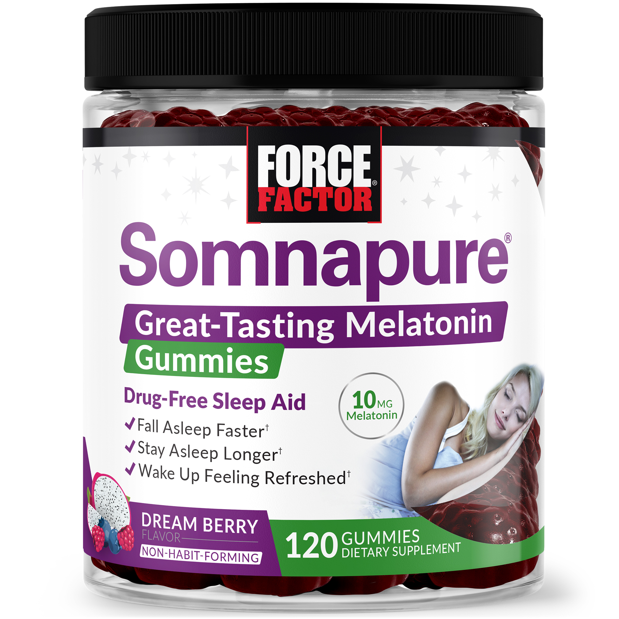 Somnapure Sleep Gummies Dreamberry FORCE FACTOR