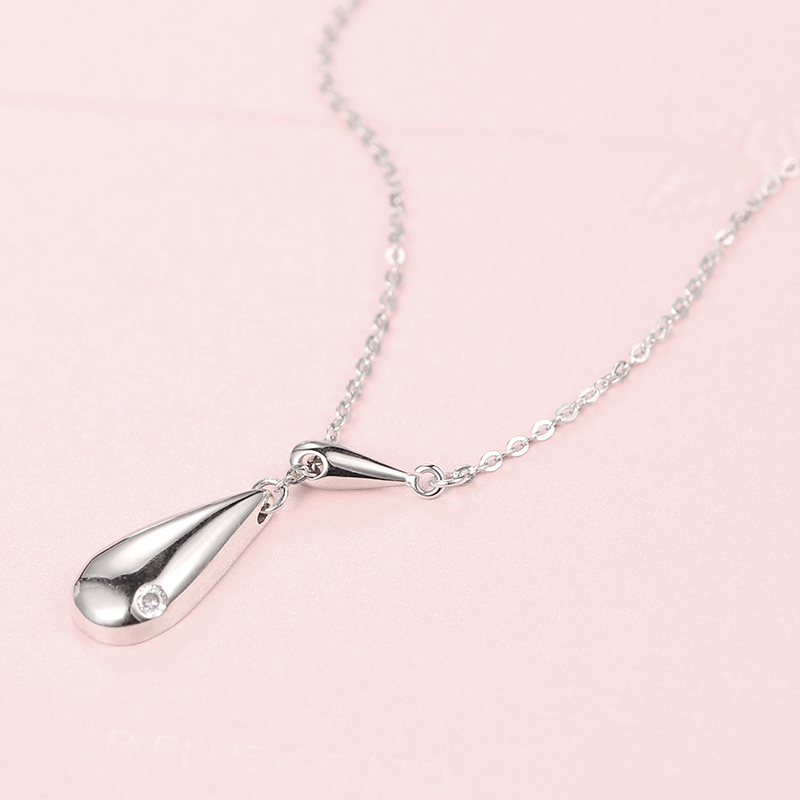 New Arrivals 925 Sterling Silver Water droplets Necklaces Pendant Pure Silver Jewelry for Women