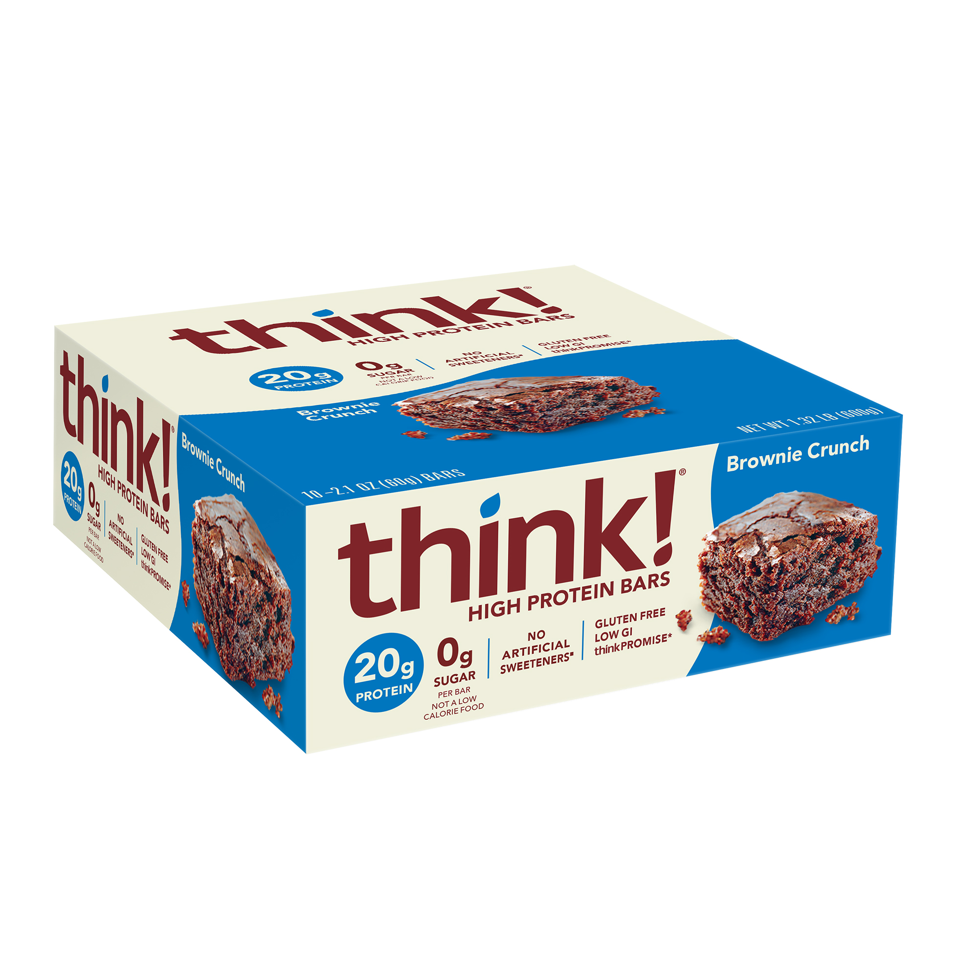 Think! High Protein Brownie Crunch (Case of 10) GLANBIA PERFORMANCE NUTRITION