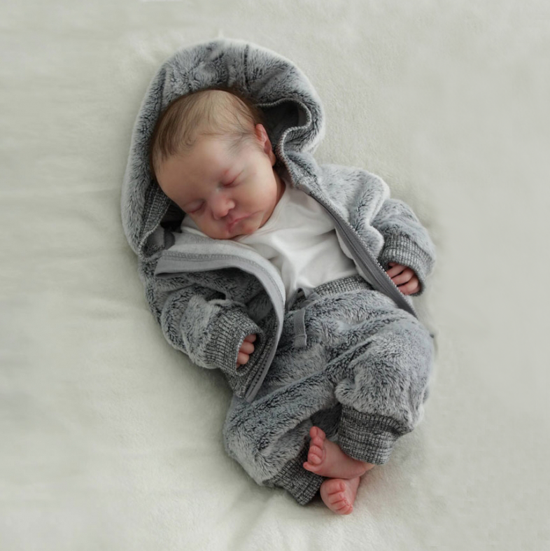 12"&16" Soft Touch Flexible Waterproof Silicone Real Baby Feeling Reborn Baby Boy Doll Dominic, Posable Baby Can Sit By Rbgdoll®