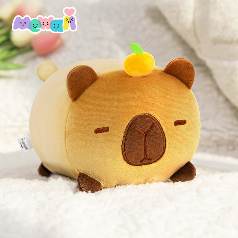 Mewaii® Fluffffy Family Tangerinr Capybara Stuffed Animal Kawaii Plush  Pillow Squishy Toy