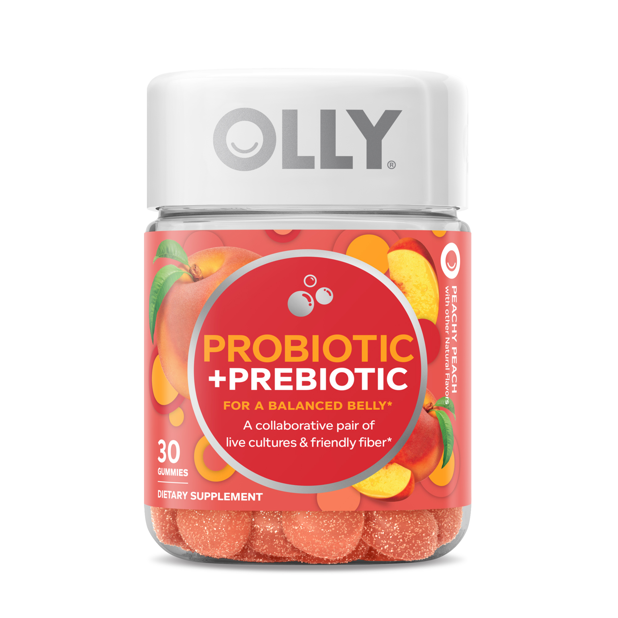OLLY Probiotic + Prebiotic Peachy Peach Olly