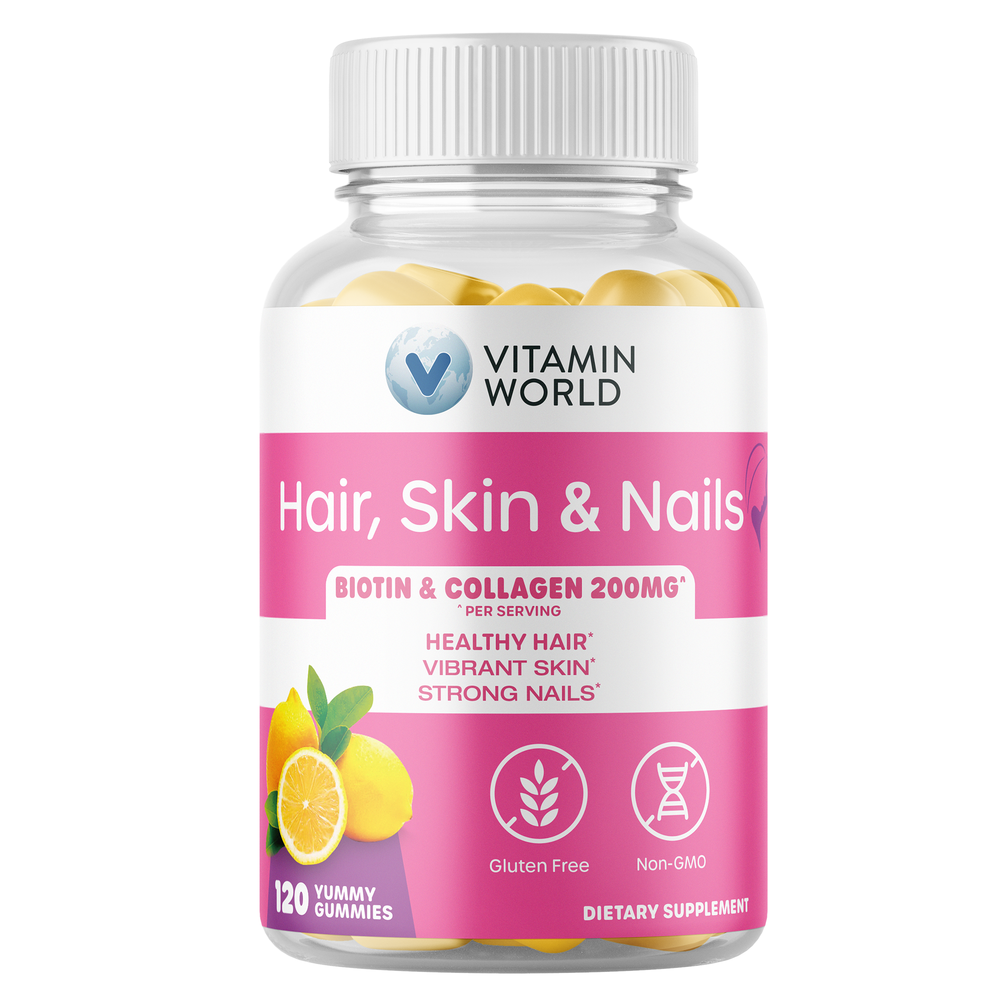 Hair, Skin & Nail Gummies with Biotin & Collagen PHARMVISTA GUMMY