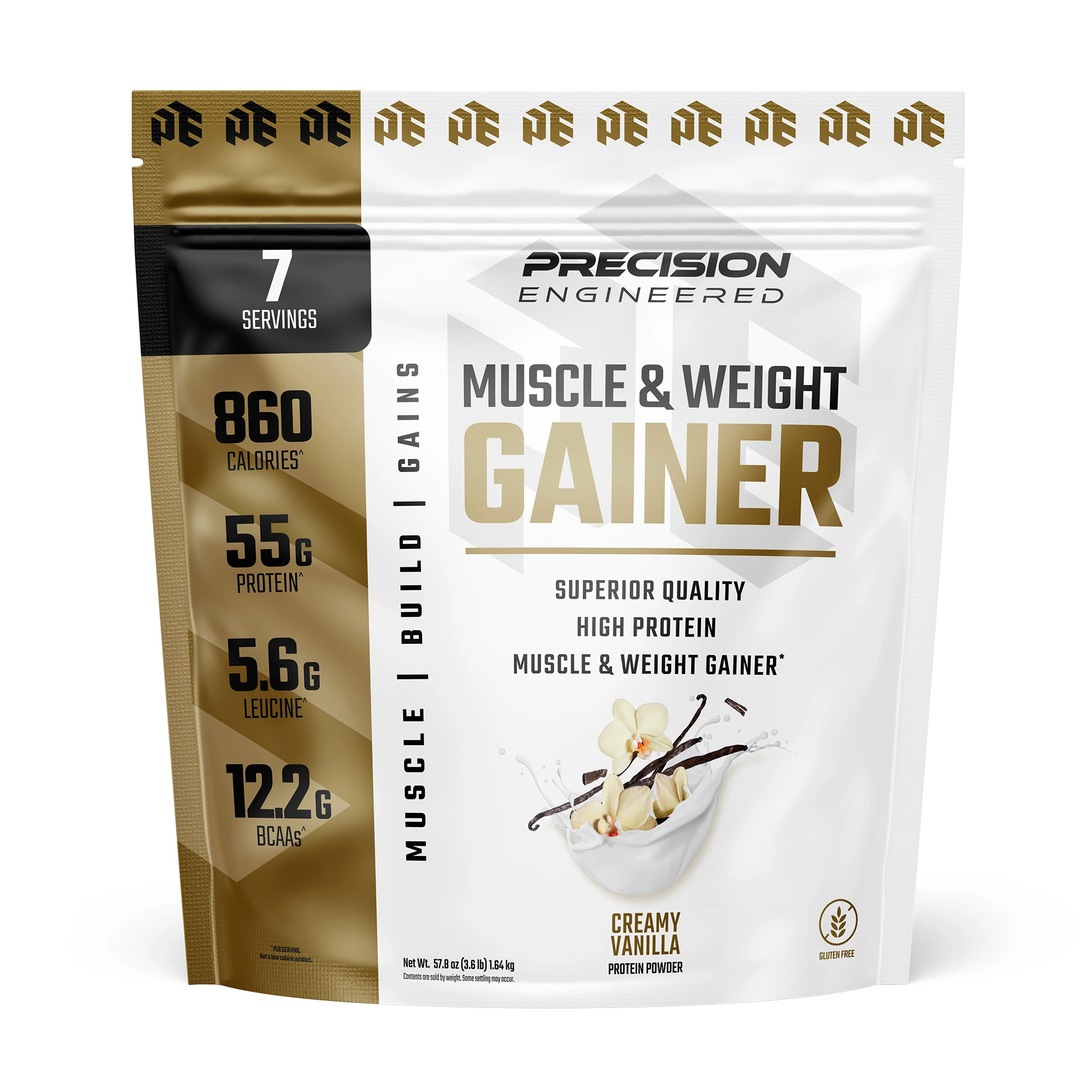 Muscle & Weight Gainer - Creamy Vanilla (7 Servings) NUTRIVO