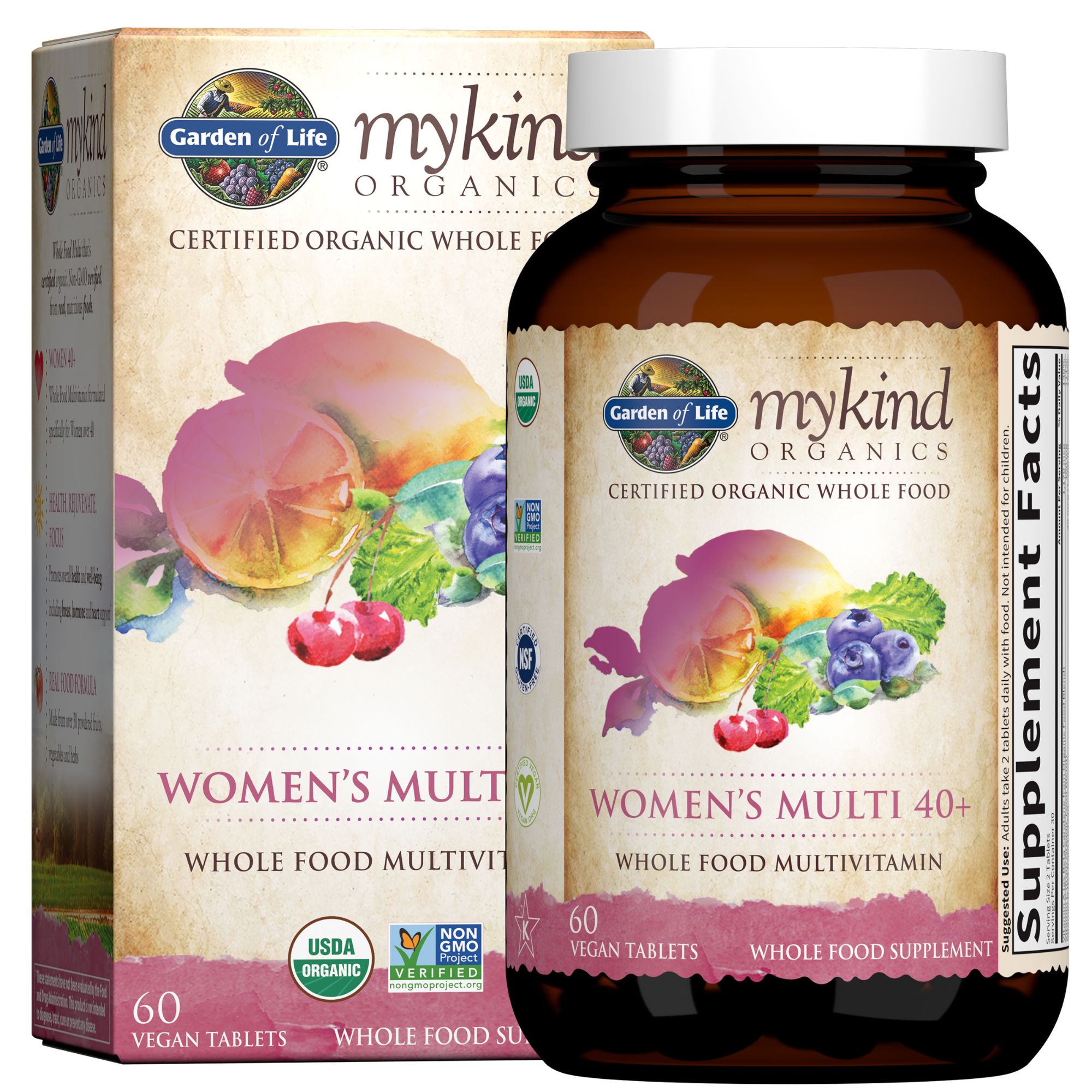 mykind Organics Women's Multi 40+ GARDEN OF LIFE