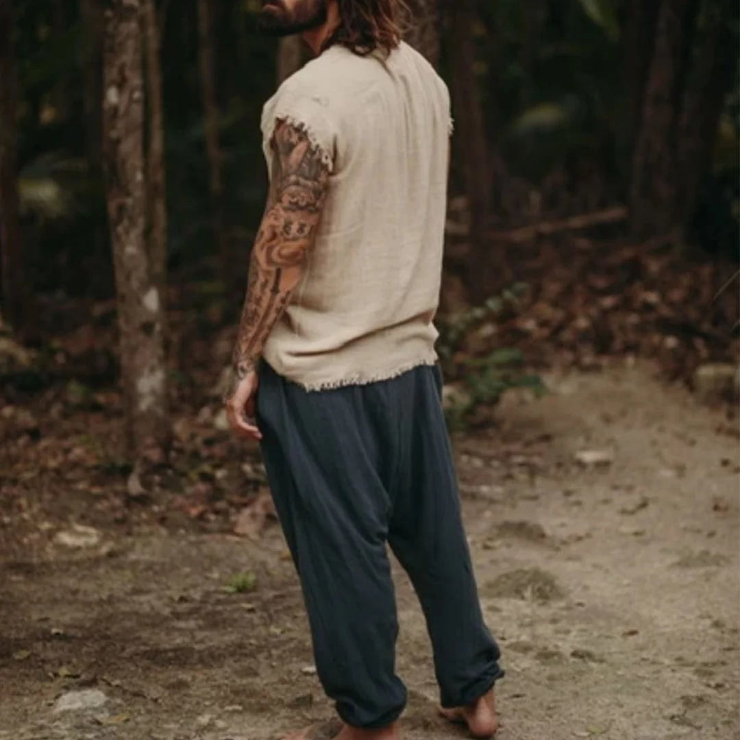 Linen Minimalist Tank Top-inspireuse