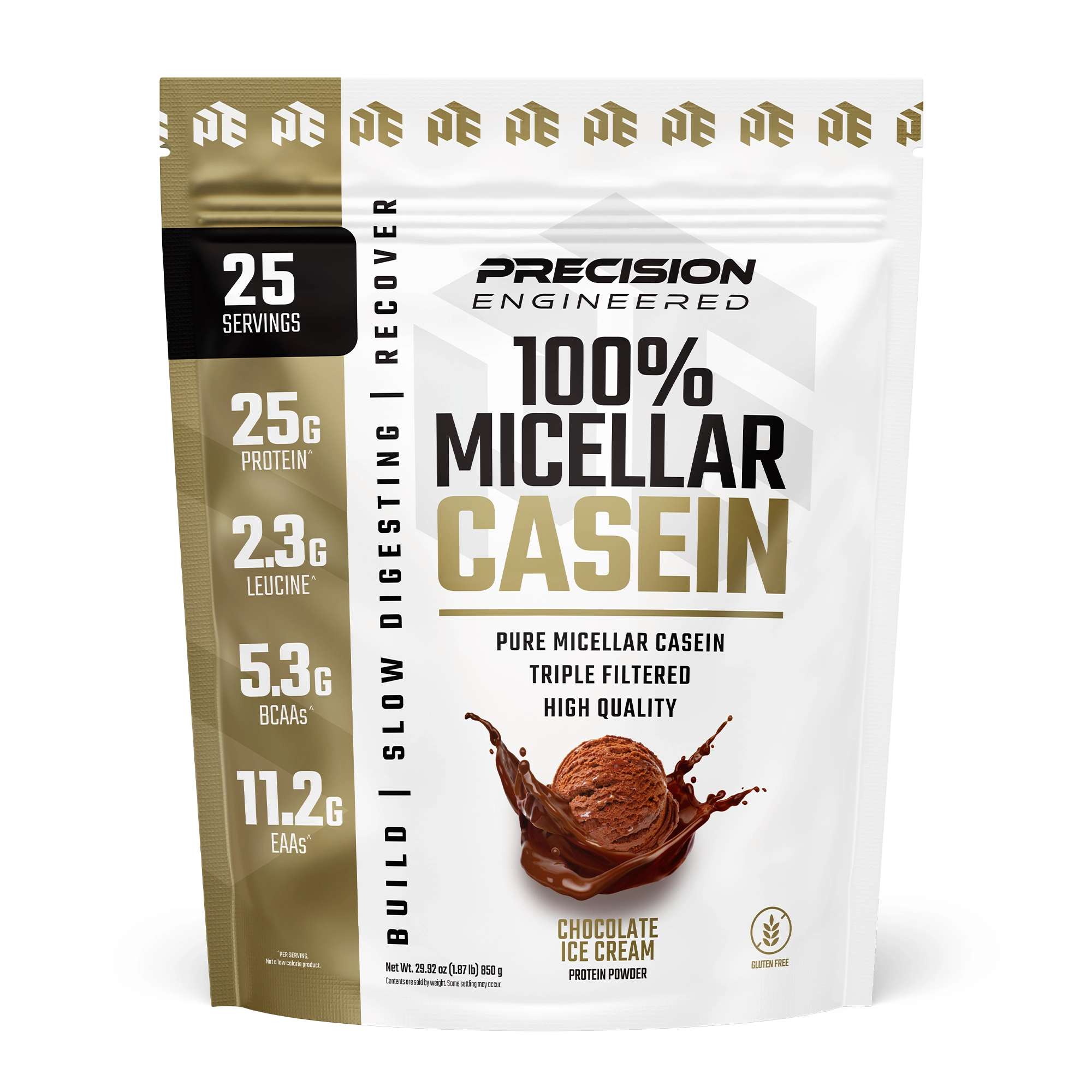 100% Micellar Casein - Chocolate Ice Cream (25 Servings) NUTRIVO