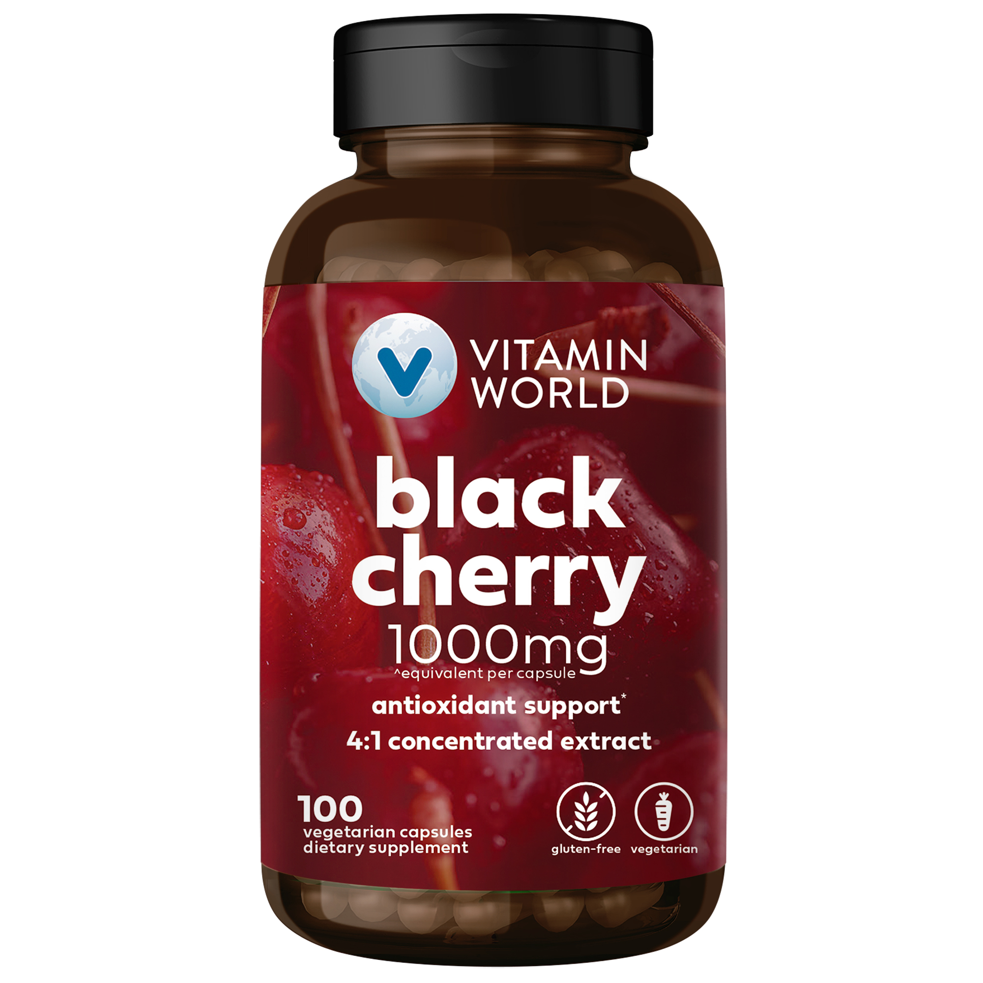 Black Cherry 1000MG 100 Rapid Release Capsules AMERICA'S BEST NUTRITION