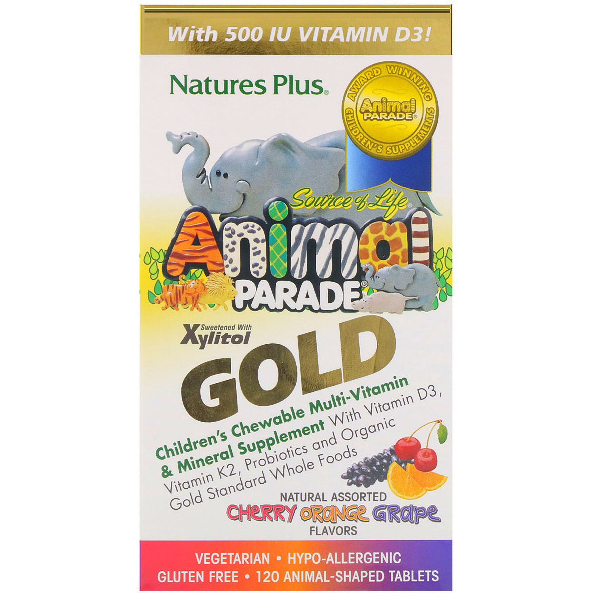 Animal Parade Gold Children's Multivitamins NATURAL ORGANICS