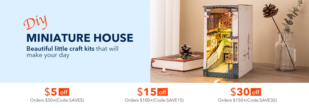 Incense House SN008 Robotime Rolife DIY Miniatures Dollhouse Manual –  Unicorn Enterprises Corp.