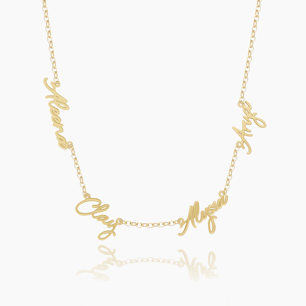 Multiple Family Name Necklace