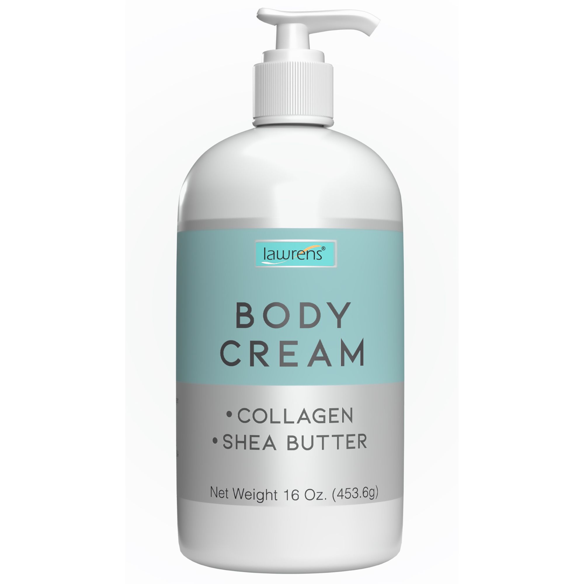 Lawrens Cosmetics Body Cream Collagen with Shea Butter 16oz. ALFA VITAMINS LABORATORIES