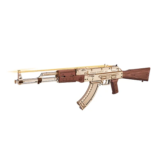 ROKR AK-47 Assault Rifle Toy Gun 3D Wooden Puzzle LQ901 | Robotime Online