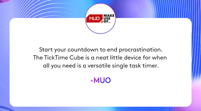 Ticktime Cube: Flip to Start Countdown & Manage Your Time