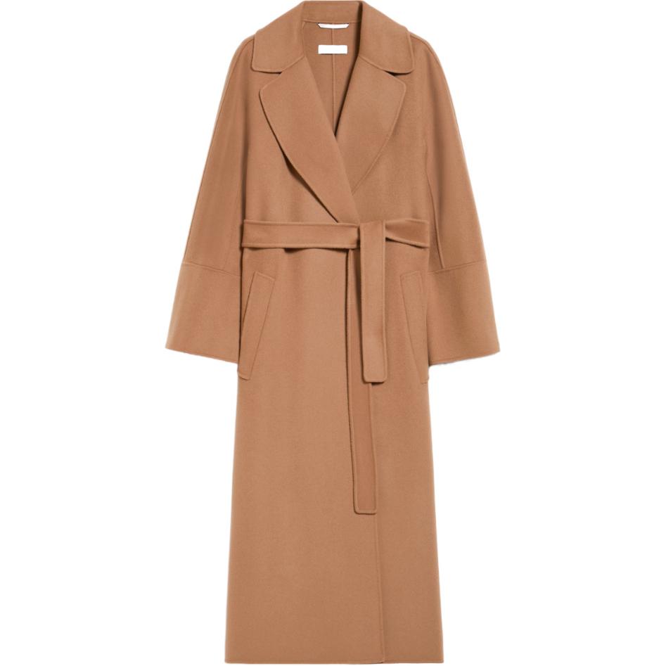 'S MAX MARA Belted Virgin Wool Coat