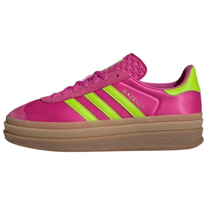 Gazelle Women's Adidas Originals Bold 'Lucid Fuchsia Solar Slime Satin' Women's