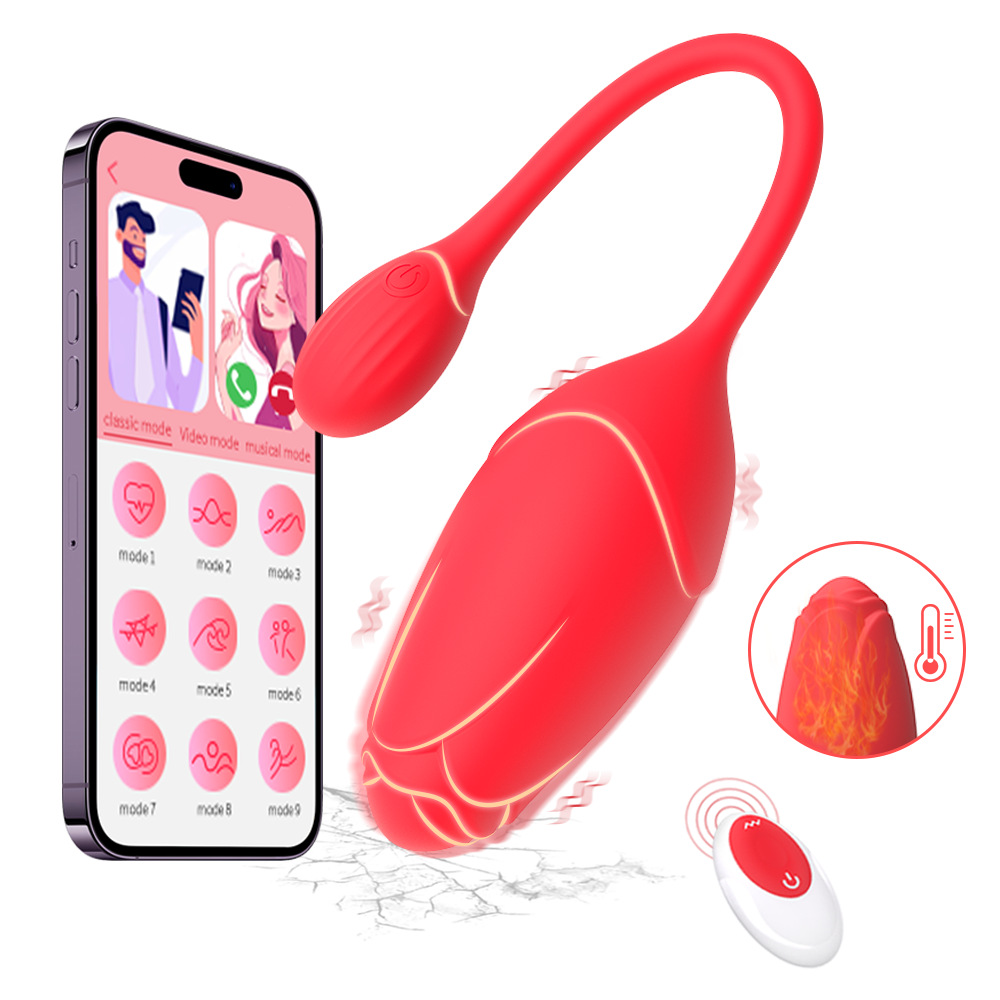 App Remote Control Rose Strong Shock Jumping Egg Female Orgasmic Masturbator Wearing Jumping Egg Adult Sex Products Level 7 Waterproof