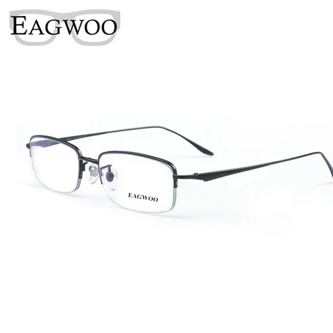 Titanium Half Rim Optical Frame Prescription Spectacle Business Glasses For Men Super Light Eyeglasses Eyewear 890682