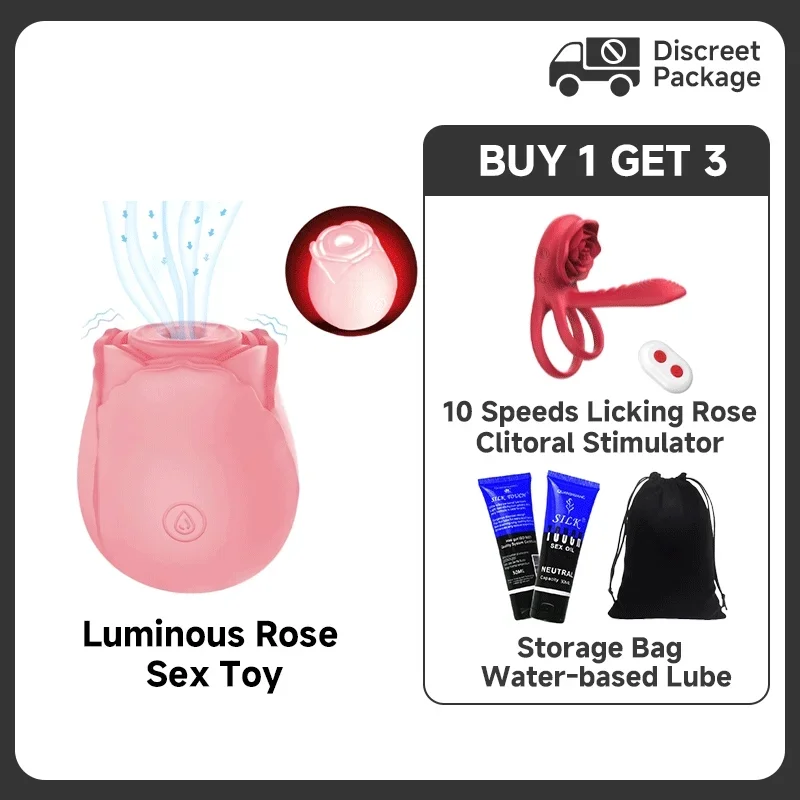 2025 Upgraded Luminous Original Rose Sucker In Pink