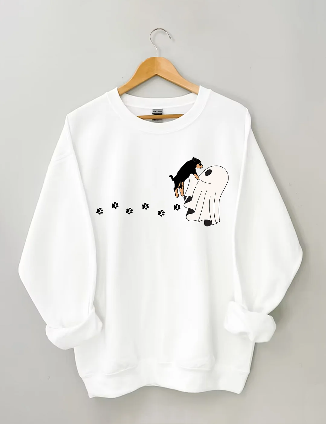 Сute Ghost Dog Halloween Sweatshirt