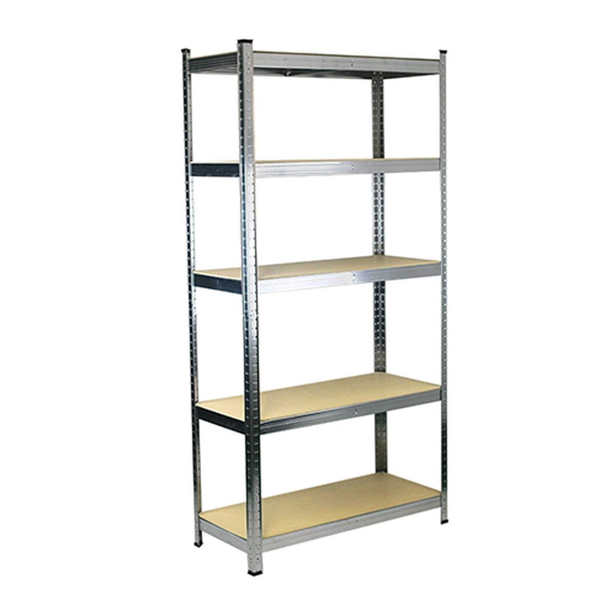 Shelves Ferrestock 875 Kg 90 x 40 x 180 cm Grey Wood Galvanised Steel MDF Wood 5 Shelves