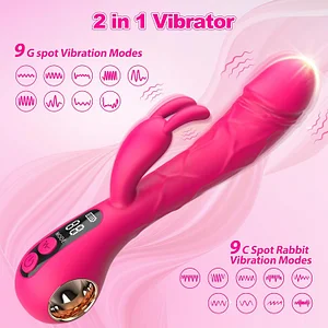 Lcd Display 9 Dual-motor Vibration Rabbit Vibrator