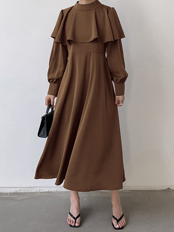 2459 Off-White Folded Collar Frayed Hem Dress