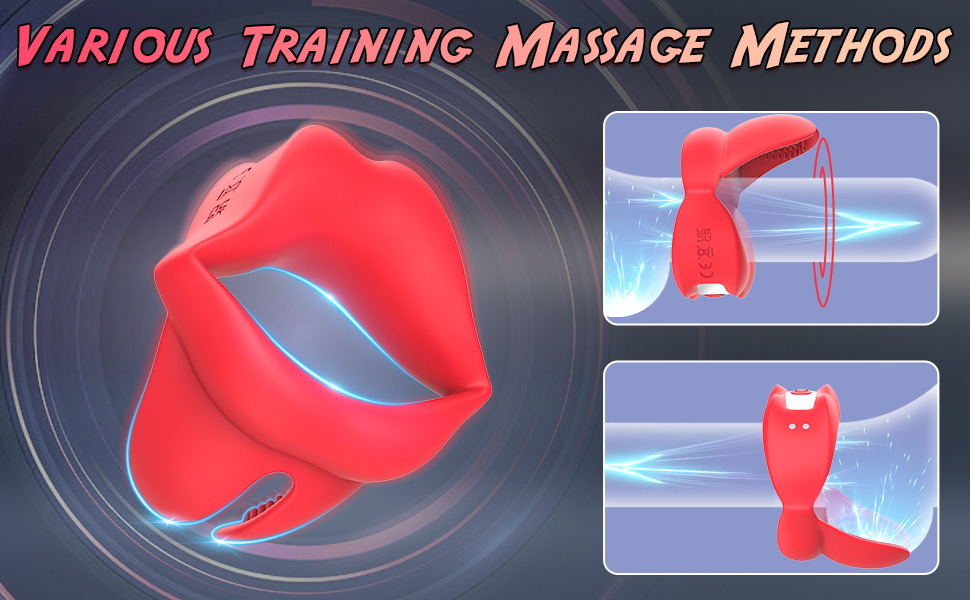 Silicone Vibrating Cock Ring with 10 Modes for Men