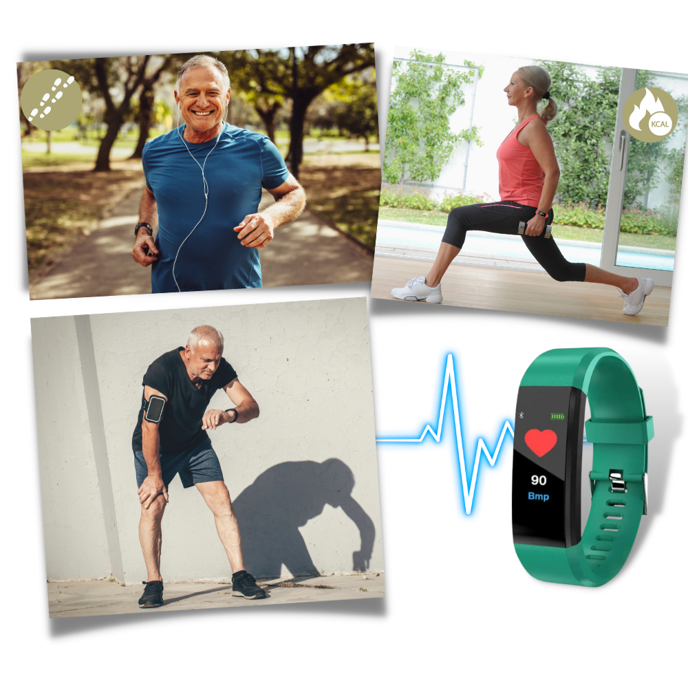 Senior Smartwatch - Comprehensive Health and Fitness Tracking - Ozerty