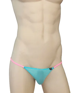 Men's Ice Silk Contrast Color Thong